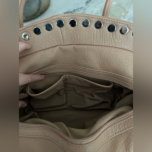 SR2 by Sondra Roberts tan studded purse - Picture 5 of 10